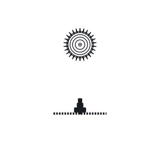 Rolex Kaliber 1065 Stundenrad doppelt Hoehe 1,70 mm 7082 technische Referenzzeichnung