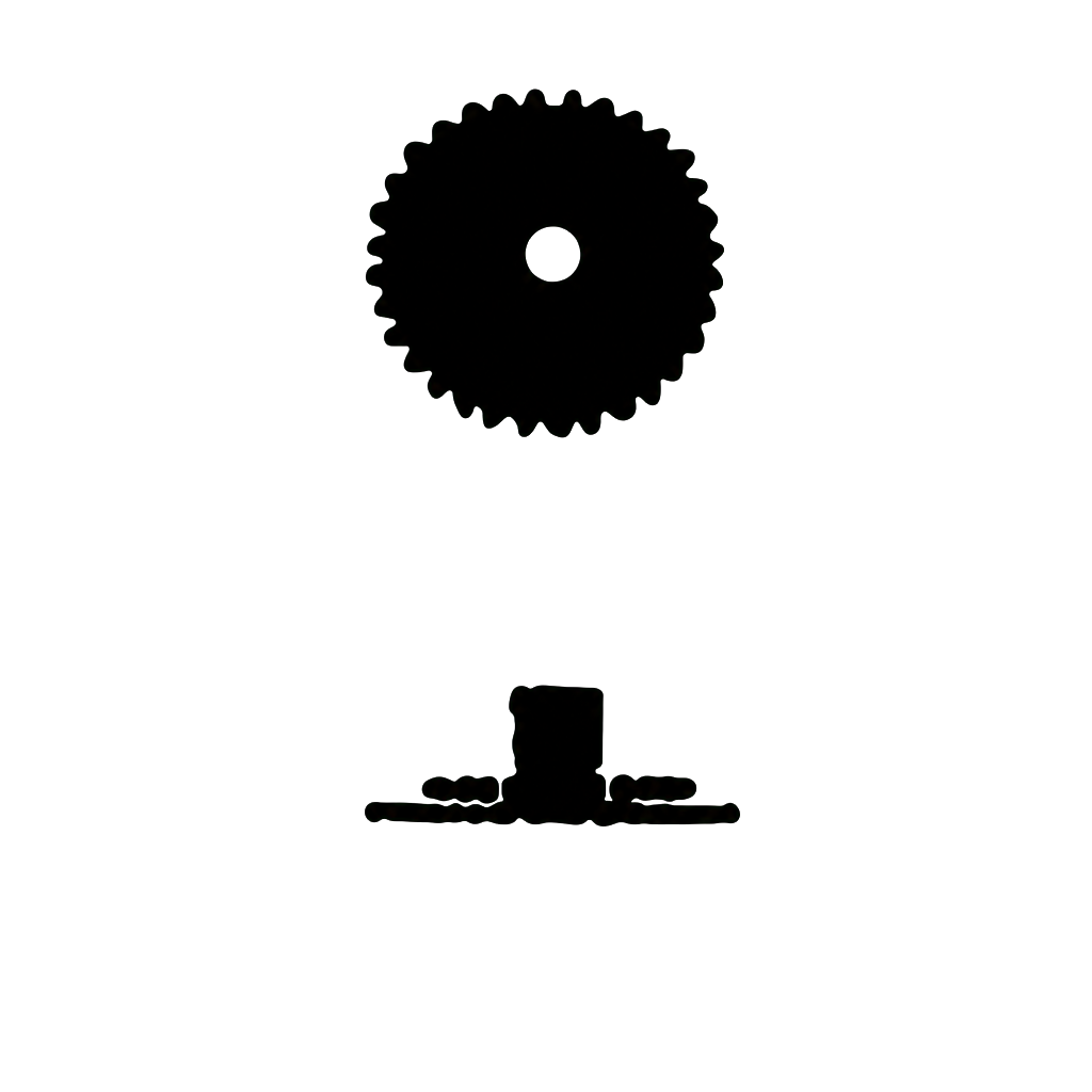 Rolex Kaliber 740 Stundenrad mit vernietetem Rad Höhe 198/100 4260 technische Referenzabbildung